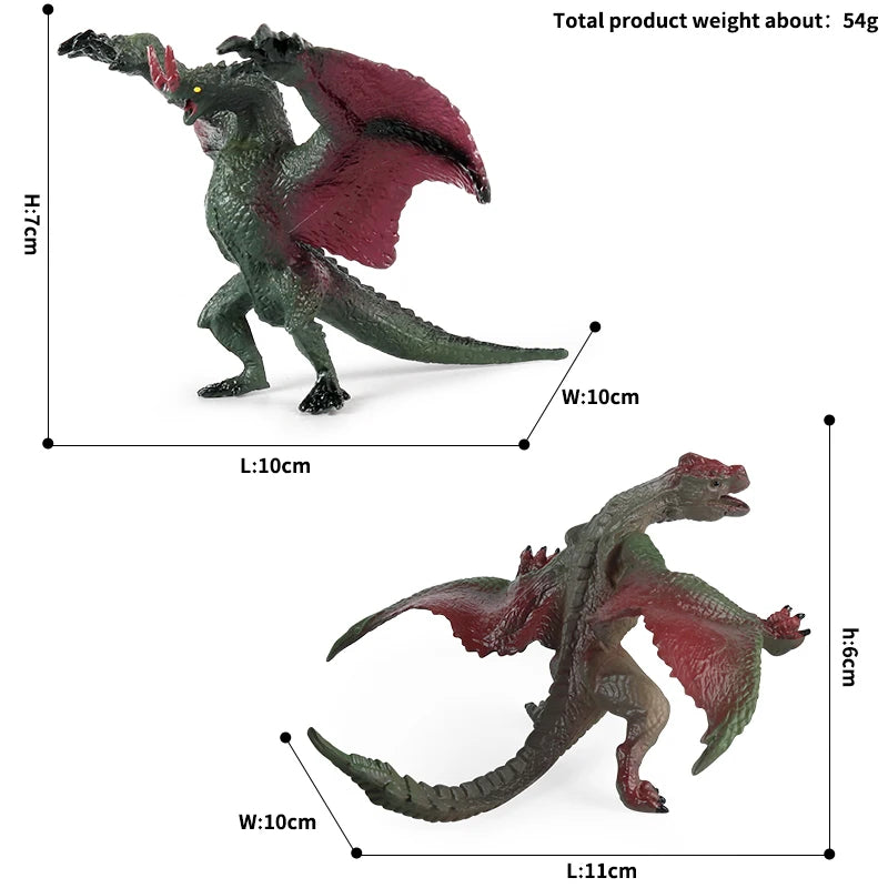 Oenux Fantasy Creature PVC Figure Dragon Phoenix Dinosaur Animal Model - EXPROTAS