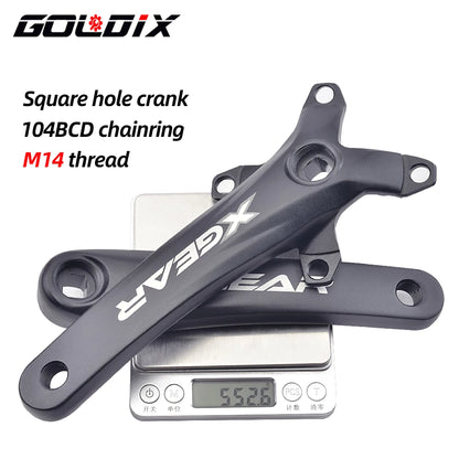 GOLDIX 104BCD Square Taper MTB Crankset Single Chainring 170mm Forged Alloy - EXPROTAS
