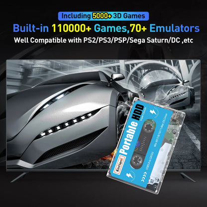 KINHANK Super Console 500G Gaming HDD 100000 Video Games 70 Emulators For DC/MAME/SS/NAOMI/PS2/PS1 Plug and Play Batocera OS-EXPROTAS