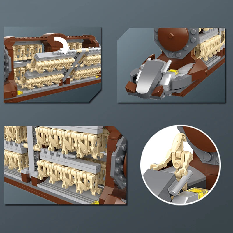 500+pcs Star Plan Attack Craft Droid Destroyer Building Blocks Model Toy Gift