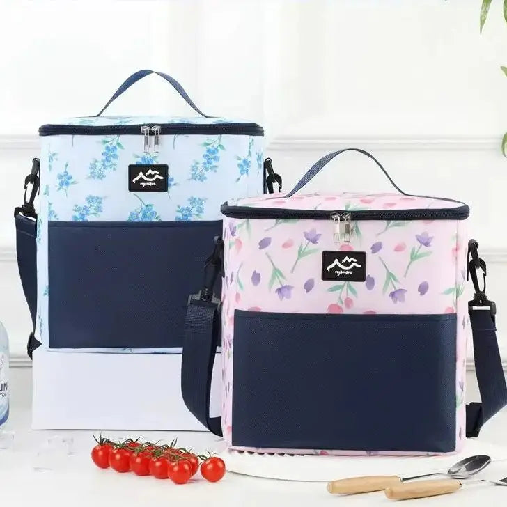 Aluminum Foil Insulated Lunch Bag Bento Pack for Meal and Ice Storage