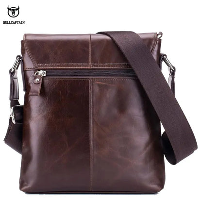 BULLCAPTAIN Men’s Leather Messenger Shoulder Bag Business Handbag
