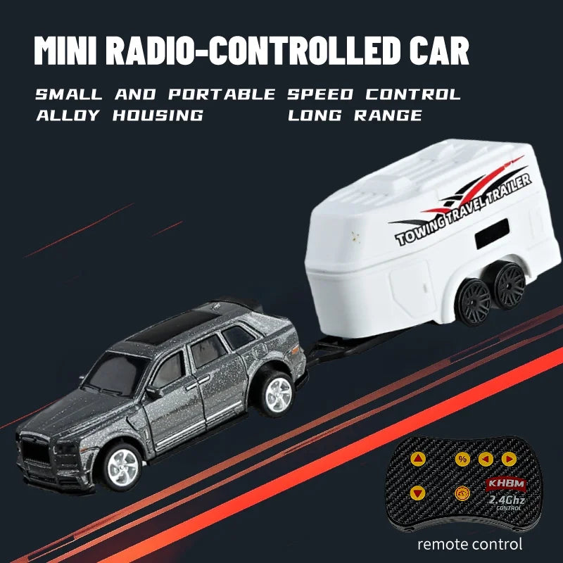 Mini Alloy 1/64 Remote Control Car 60 Minutes Kids Toy Convenient Carry