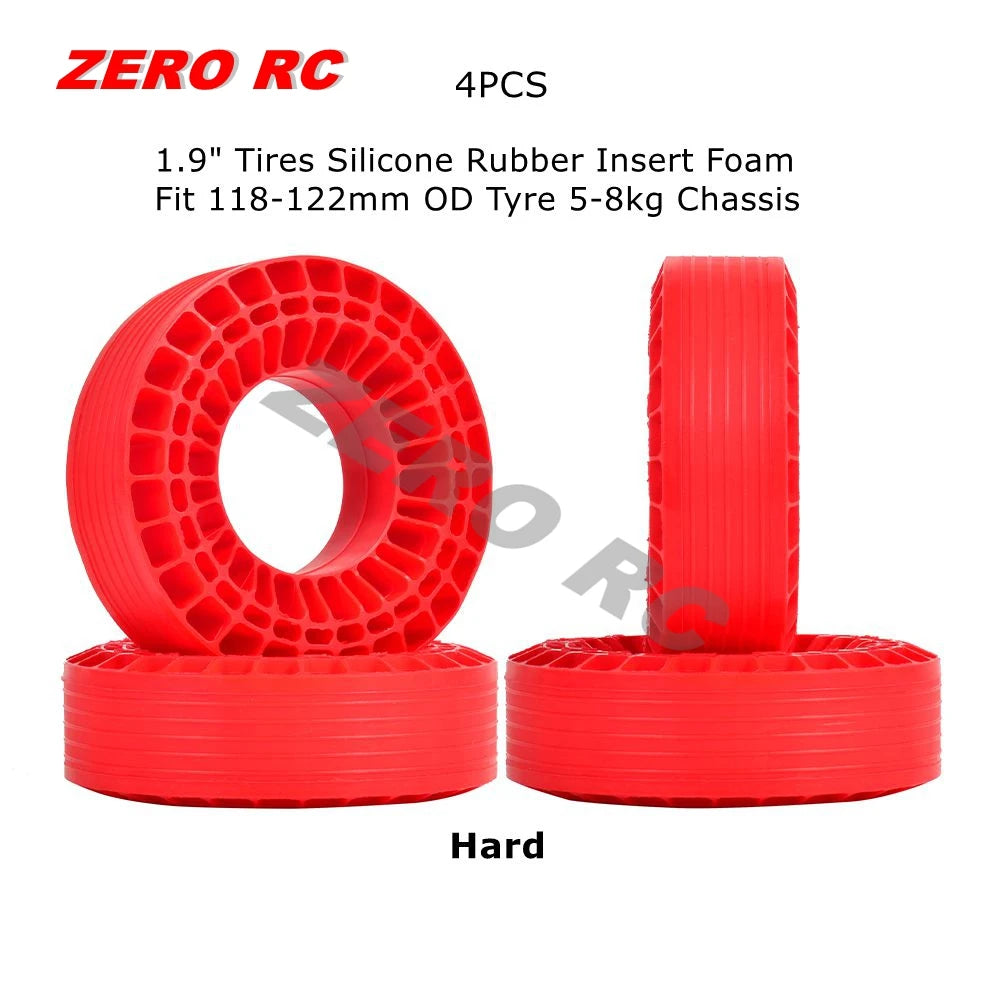 RC Crawler Tire Inserts Silicone Rubber Foam 1/10 Fit 1.9" 2.2" Wheels