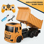 RC Excavator Dumper Car 2.4G Remote Control Engineering Vehicle Crawler Truck Bulldozer Toys for Boys Kids Christmas Gifts-EXPROTAS