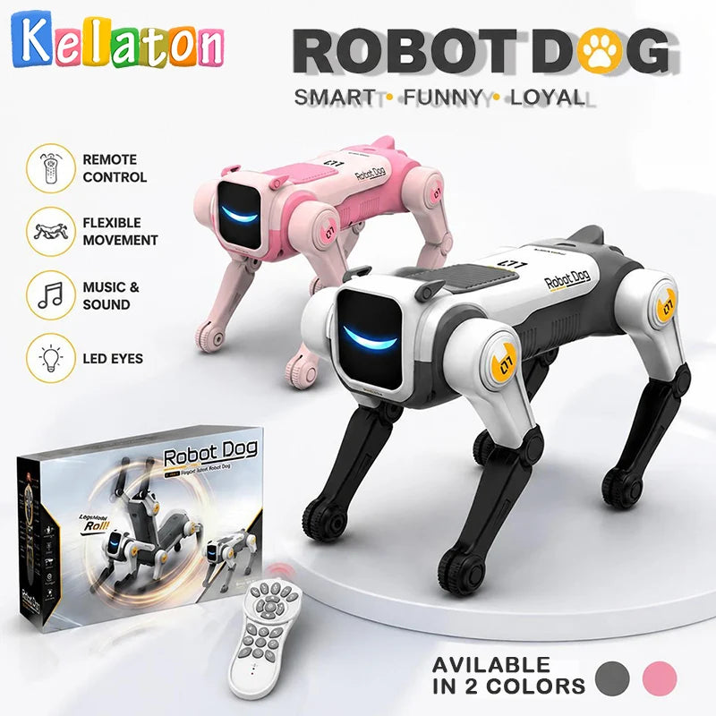 Smart RC Pet Remote Dog Toy Dancing Voice Control Robot for Kids Age 8+