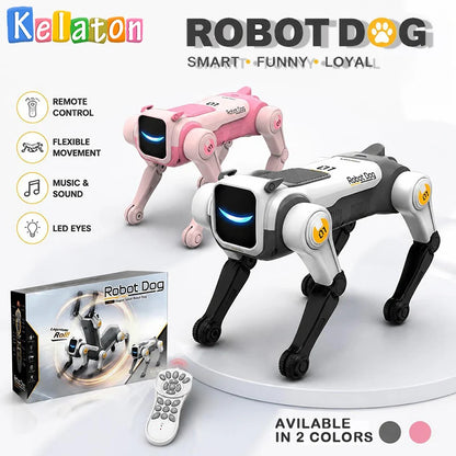Smart RC Dog Toy Remote Control Dancing Walking Robot for Kids Age 8+