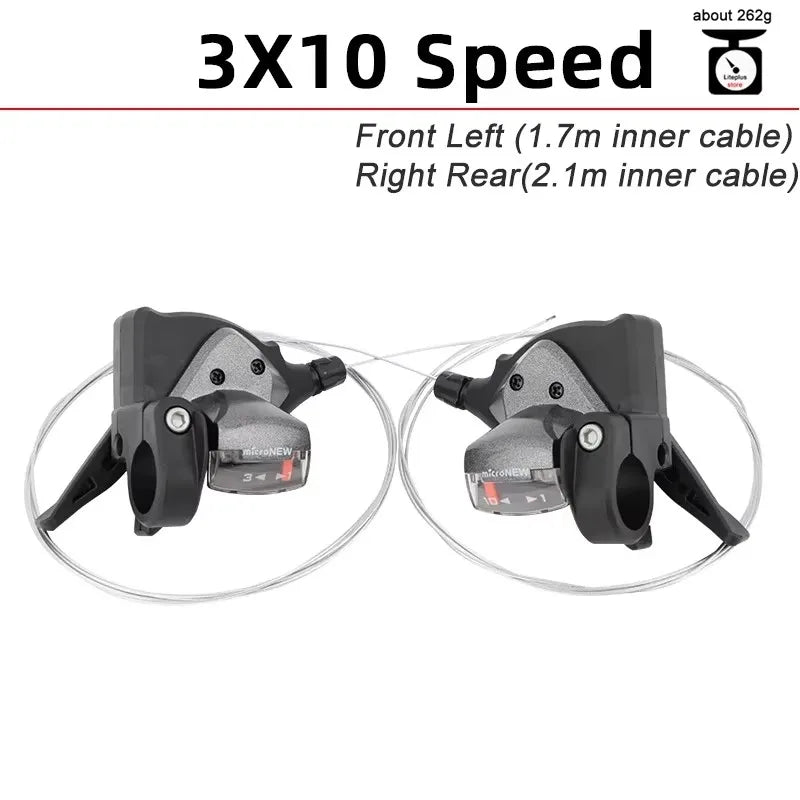 MicroNEW MTB Shifter Lever 3x7 3x8 3x9 3x10 3x11 Speed Front Rear Trigger Shift