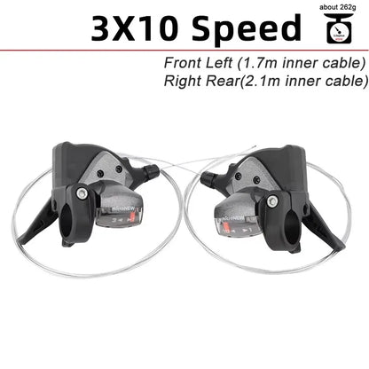 MicroNEW MTB Shifter Lever 3x7 3x8 3x9 3x10 3x11 Speed Front Rear Trigger Shift