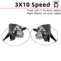 MicroNEW MTB Shifter Lever 3x7 3x8 3x9 3x10 3x11 Speed Front Rear Trigger Shift
