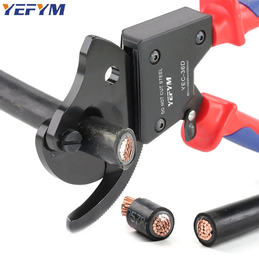 Insulated Ratcheting Cable Cutters Wire Pliers Heavy Duty Wire Cutters for Multi-Strand Aluminum & Copper Cables up to 240mm²-EXPROTAS