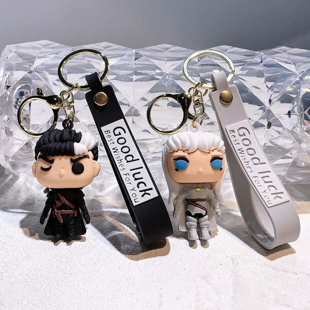 Amine Berserk Keychain Guts Berserk Figure Griffith Action Figure Model Cartoon Bag Doll Pendant Toys Gift-EXPROTAS