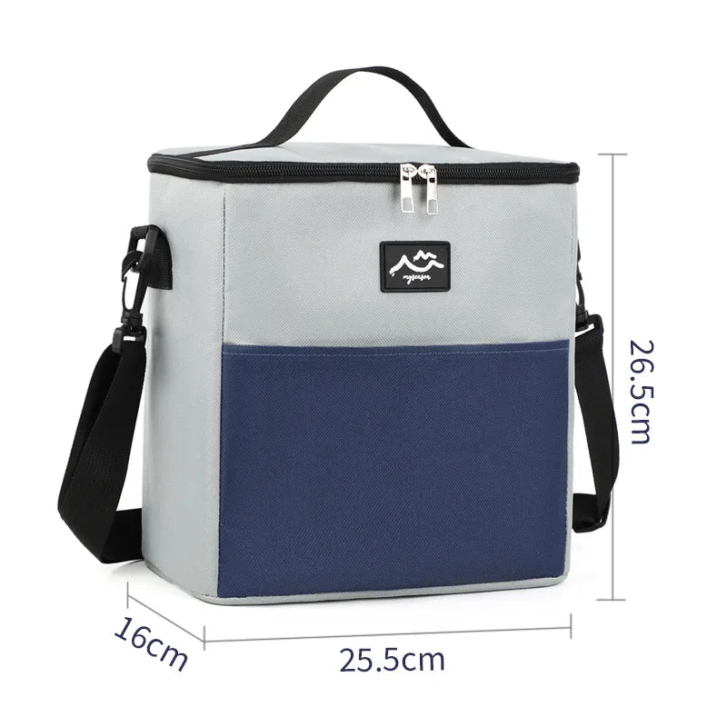 Aluminum Foil Insulated Lunch Bag Bento Pack for Meal and Ice Storage