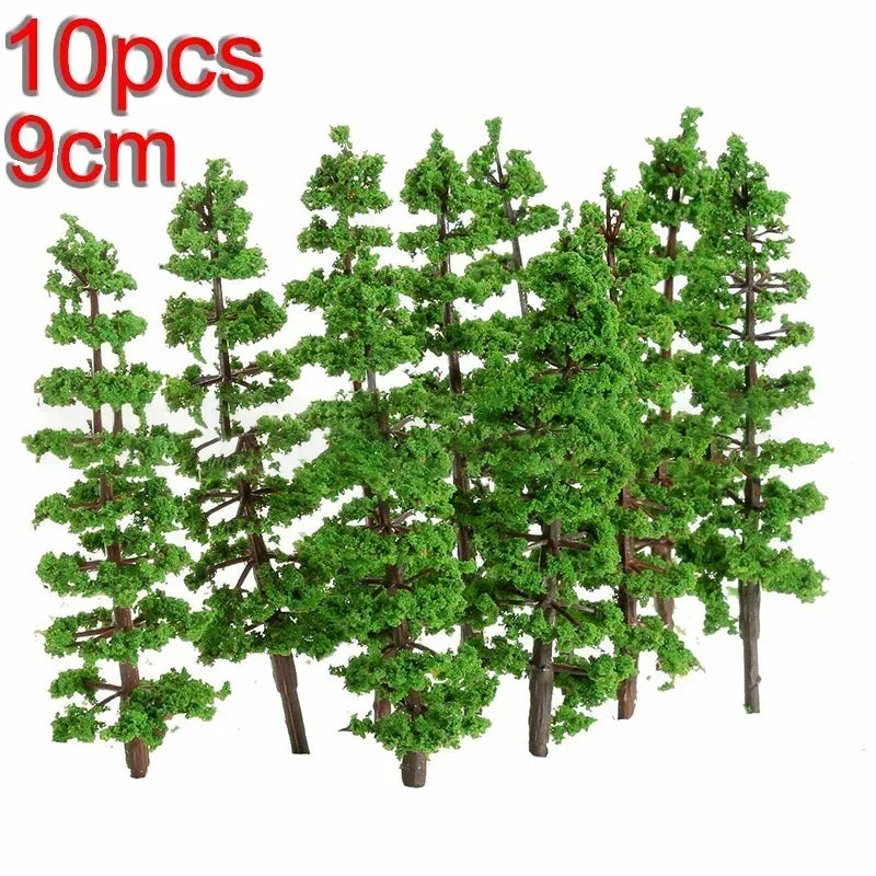 20Pcs Pine Trees Model 15cm Scenery for Scale Railway Layout Wargame Decor