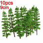 20Pcs Pine Trees Model 15cm Scenery for Scale Railway Layout Wargame Decor
