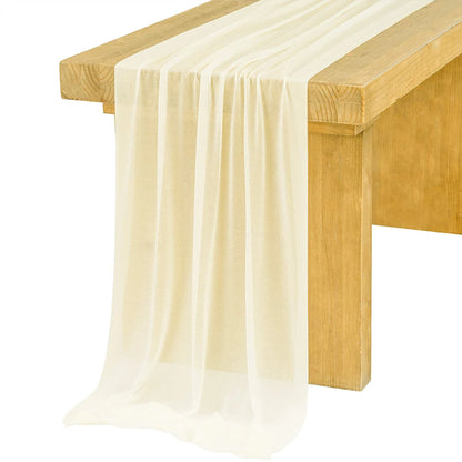 Chiffon Table Runner Wedding Event Decor Various Colours Home Runners