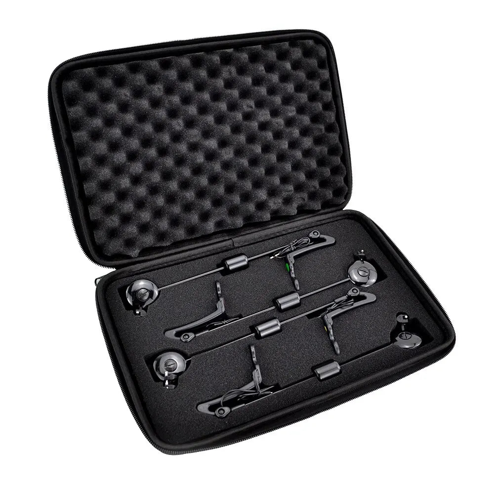 Hirisi LED Carp Fishing Swingers Drop Off Indicator 4 Color In Zipped Case Carp Fishing Equipment B2022-EXPROTAS