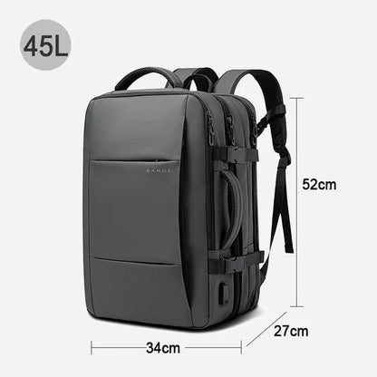 BANGE Expandable Men's Backpack Waterproof 17.3 in Laptop Backpack Man Large Capacity Hiking Travel Bag Male Backpacks for Men-EXPROTAS