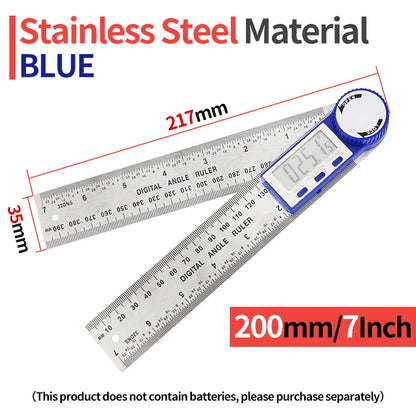 Digital Protractor Angle Finder 360° Gauge Ruler Tool for Woodworking