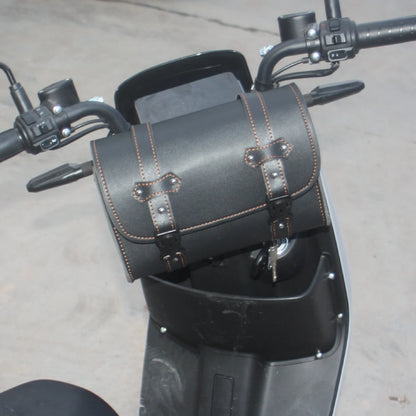 PU Leather Motorcycle Fork Tool Bag for Harley Sportster XL883/XL1200 Chopper Bobber