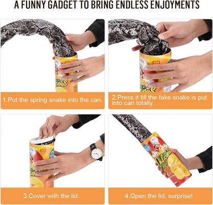 Potato Chip Snake Jump Magic Toy April Fool Stage Trick Prank Gag