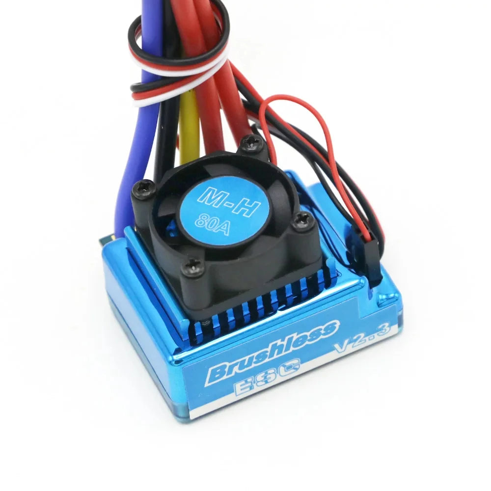 Waterproof 45A/60A/80A/120A Brushless ESC, Dust-Proof Speed Controller with Programming Card for 1/8 1/10 1/12 RC Car Crawler