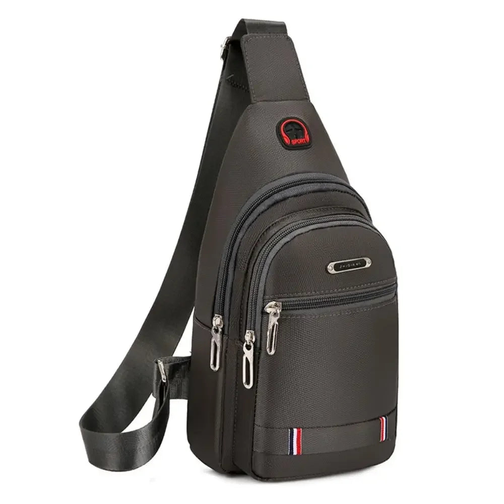 Men Messenger Bag Waterproof Oxford Crossbody Travel Shoulder Bag Large Capacity