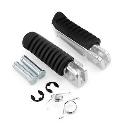 For KAWASAKI NINJA 250 400 650 1000 VERSYS Z1000SX Z750 ER6F ZX6R ZX12R Front Footrest Foot Pegs Motorcycle Rubber Pedal Pads-EXPROTAS
