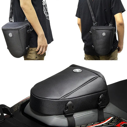 Motorcycle Tail Bag Waterproof Rear Seat Luggage Backpack for Harley BMW