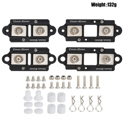 4Pcs Magnetic Body Post Mount 55-85mm 1/10 RC Crawler TRX4 TRX6 SCX10