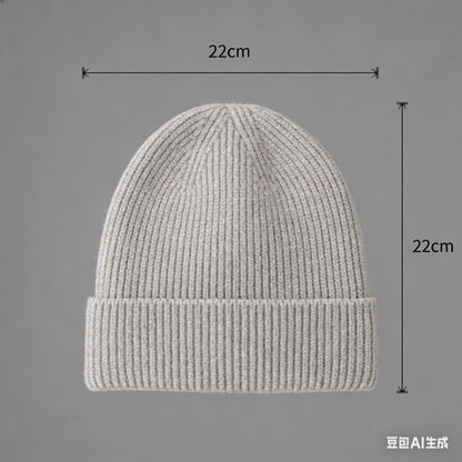 Winter Wool Knitted Beanie Hat Men Women Warm Cap Unisex Skull Cap
