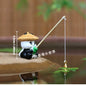 Decoration Mini Fishing Garden Ornament for Fish Tank Pond