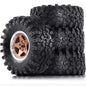 2.2 RC Crawler Tires & Metal Beadlock Wheels 4pcs for 1/10 1/8 SCX10 TRX4