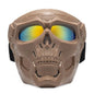 Motorcycle Skull Mask Goggles Windproof Outdoor Riding Glasses Tactical