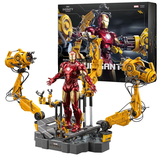 Zd Toys Suit Up Gantry With MK4 iron man Gantry Original 1/10 Tony Stark Model Action Figure Collectible Toy Gift For Kid-EXPROTAS