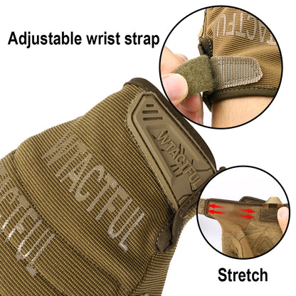 Outdoor Tactical Gloves Full Finger Touch Screen Anti-Skid Cycling Sports