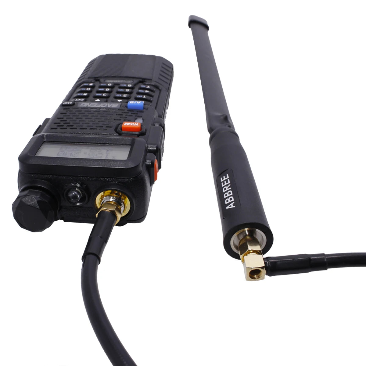 Coaxial Cable 0.6M/1M SMA to UHF Adapter for Baofeng Walkie Talkie