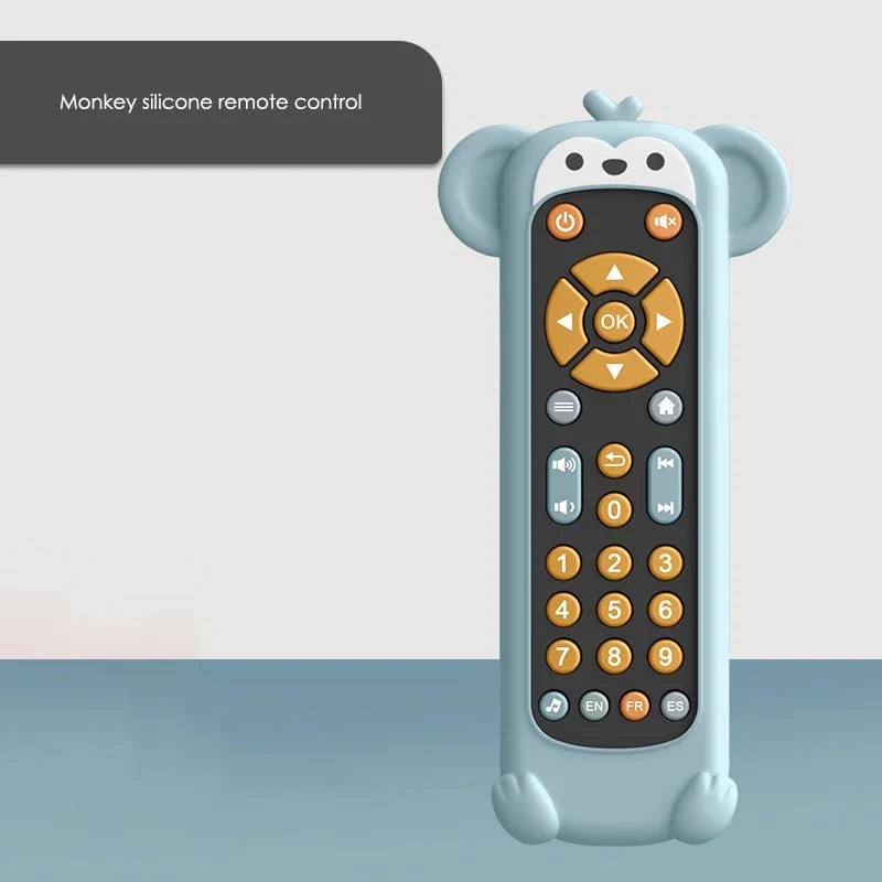 Tv Remote Control Toy for Baby with Music and Light Educational Infant Toy