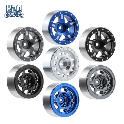 4Pcs CNC Aluminium 1.3in Beadlock Wheels 1/18 1/24 RC Crawler Rims
