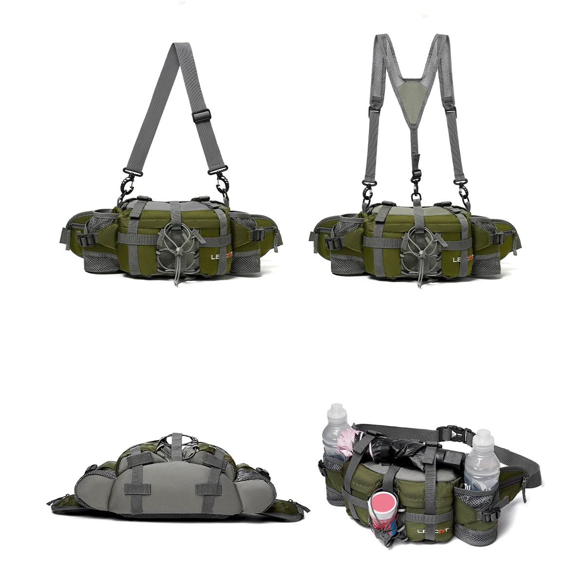 Outdoor Sports Waist Bag Hiking Cycling Climbing Storage Bag Versatile Travel Mountaineering Waist Bag-EXPROTAS