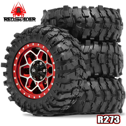 1.9 Beadlock Wheels & 88mm Tires for 1/12 RC Crawler MJX H12Y MN128 LC79
