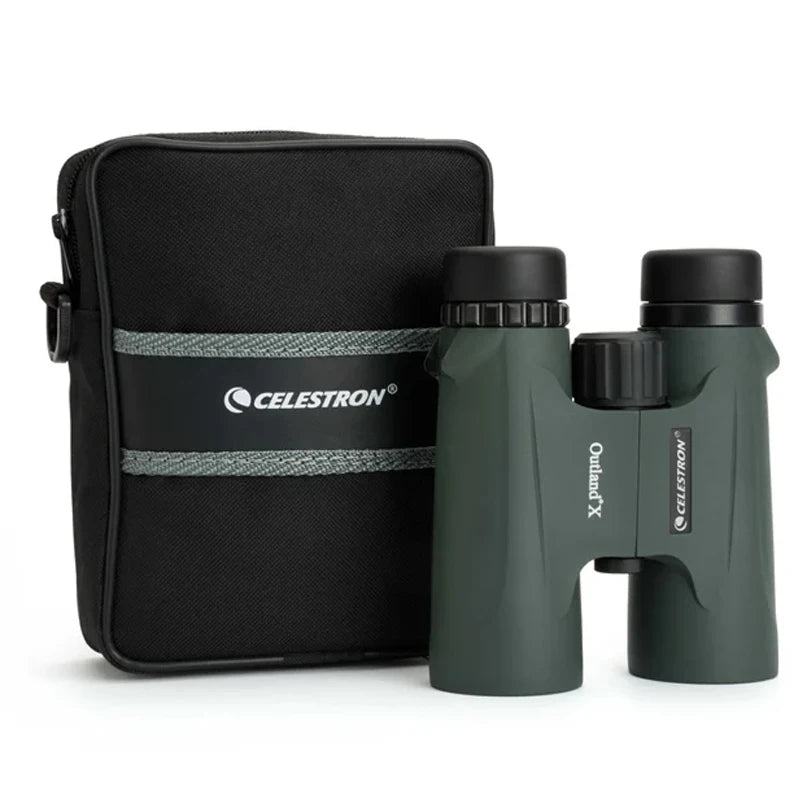 Celestron Outland X 8x42 10X42 Green Binoculars Waterproof & Fogproof Binoculars for Adults Multi-Coated Optics and BaK-4 Prisms-EXPROTAS