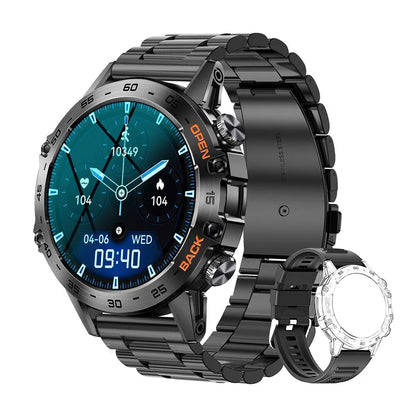 MELANDA Steel 1.39" Bluetooth Call Smart Watch Men Sports Fitness Tracker Watches IP67 Waterproof Smartwatch for Android IOS K52-EXPROTAS