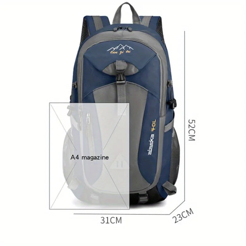 40L Waterproof Hiking Bag Backpack Men Women Outdoor Travel Rucksack