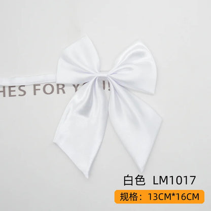 Women Butterfly Bow Ties Solid Silk Necktie Formal Accessory for Events