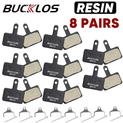 BUCKLOS Resin Disc Brake Pads for Shimano B01S B03S B05S MTB Hydraulic Bike