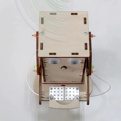 Robot Eating Coin Wood DIY Model Teaching Learning STEM Project Toy
