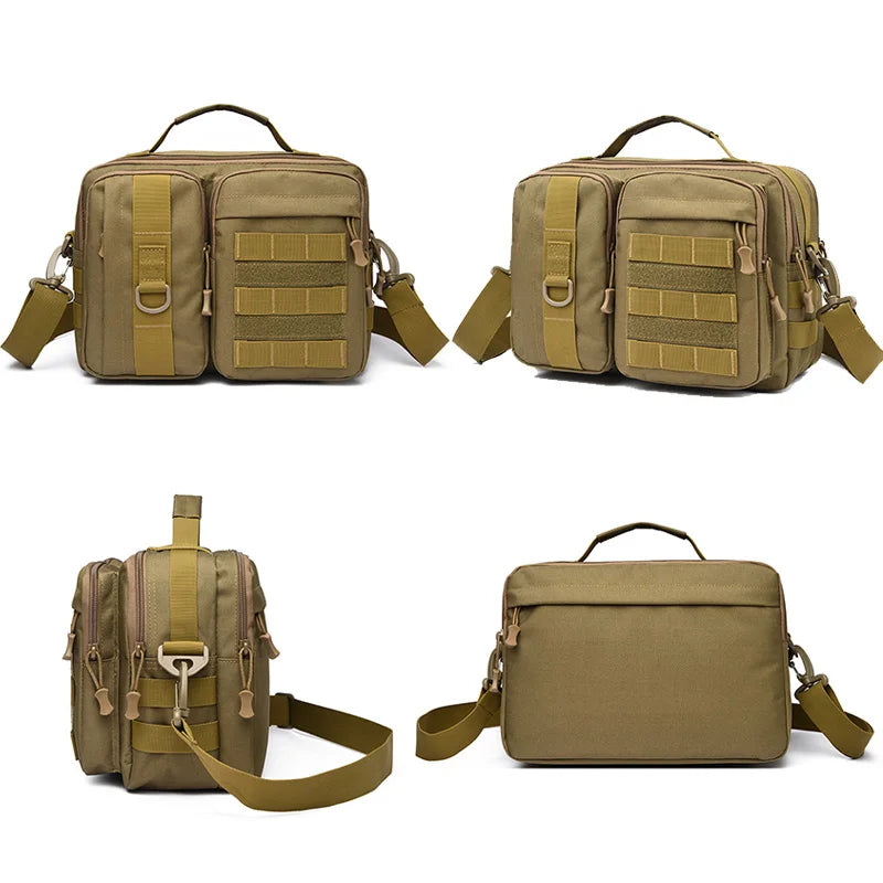 Mens Tactical Shoulder Bag Sling Backpack Molle Outdoor Travel Hiking