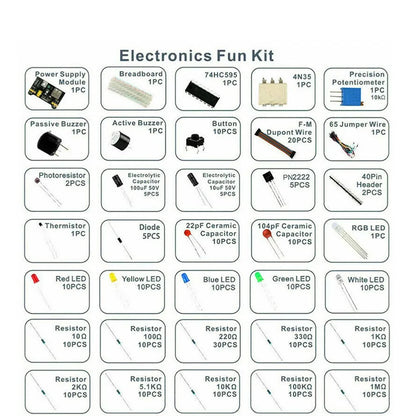 830Pcs DIY Project Starter for Arduino R3 Electronic Components Development