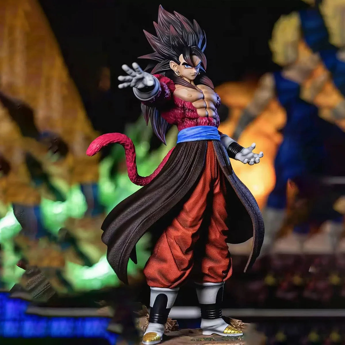 Dragon Ball Heroes Xeno Vegito SSJ4 Figure PVC Anime Statue Model Toy